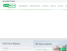 Tablet Screenshot of greentecauto.com